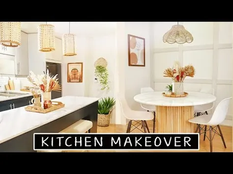 Makeover Extreme DIY Kitchen Makeover (قابل اجاره) |  میزهای آشپزخانه ، میز diy ، نور پردازی و بیشتر!
