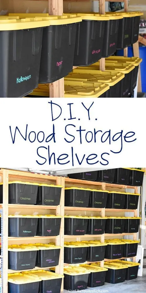 نحوه ساخت قفسه های ذخیره سازی چوب