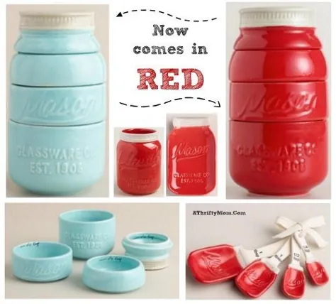 شیشه سرامیک میسون در حال حاضر در ایده های تزئینی آشپزخانه RED sets قرار می گیرد