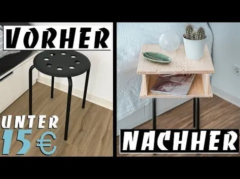 EASY IKEA HACK - جدول شب DIY زیر 15 یورو | آسان الکس