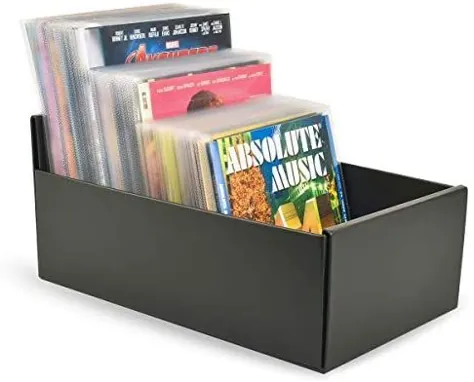 جعبه ذخیره سازی Tarifold برای ذخیره سازی DVD ، ذخیره سازی CD ، ذخیره سازی Blu-ray و بازی های ویدیویی Xbox ، سیاه (10290)