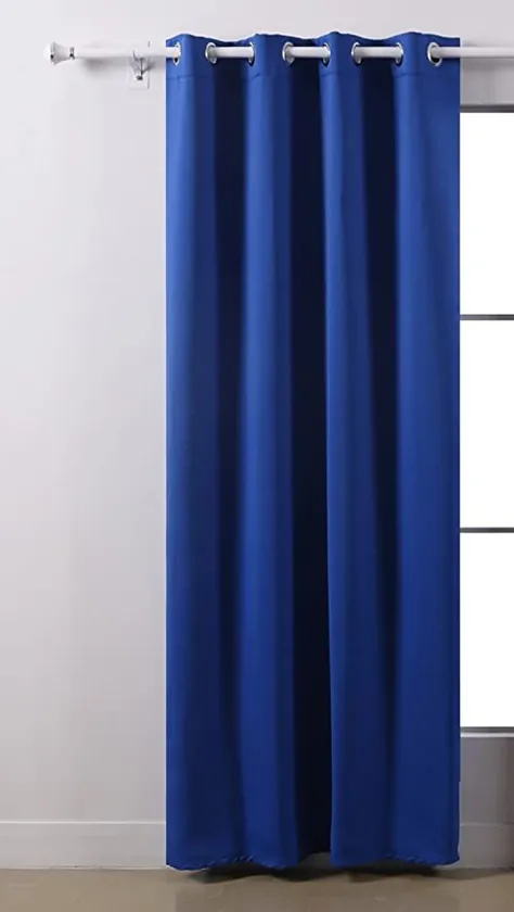 پرده پرده خاموشی عایق حرارتی جامد عایق حرارتی پنجره Deconovo برای اتاق نشیمن ، 52x84 اینچ ، رویال آبی
