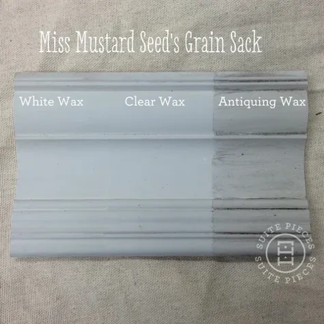 رنگ شیر Missard Seed’s Milk با موم عتیقه ، موم سفید و واکس شفاف!