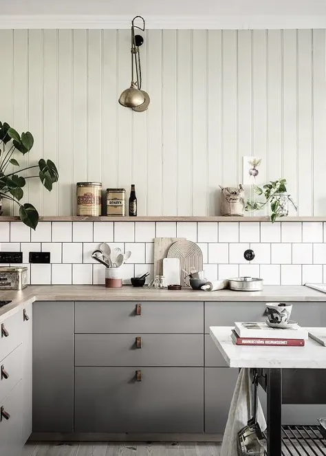آشپزخانه دنج و با رنگ سبز - طراحی COCO LAPINE