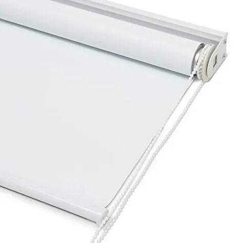 سایه غلتکی Kyle & Bryce Blackout - سفید - مکانیک صاف - پرده های کنترل دما - تاریکی موقتی - سبک کلاسیک براق - اندازه های متعدد - پوشش پنجره (سفید ، 24 72 72 اینچ)