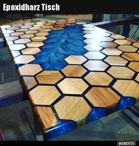 Epoxidharz Tisch ..
