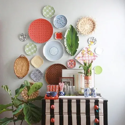 Dinnerware Gone Rogue: How To Hang A Plate Wall - خاله هلو