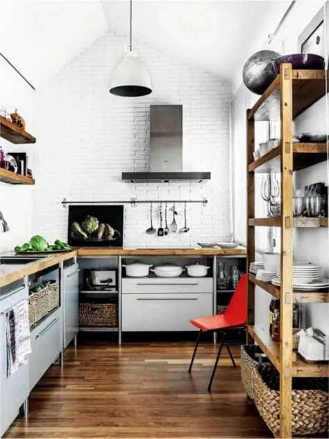 20 آشپزخانه زیبا با پیشخوان بلوک قصابی
