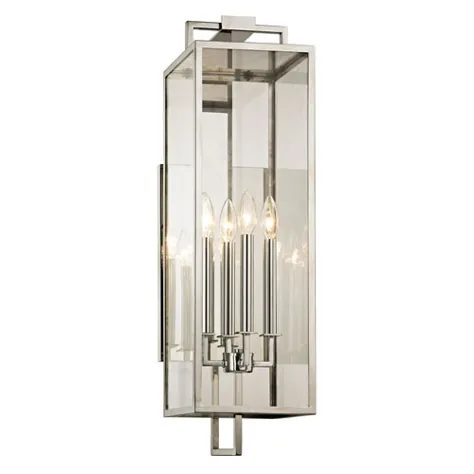 Mill & Mason Beatty Polished Stainless Four Light Outdoor Wall Sconce |  بلاکور
