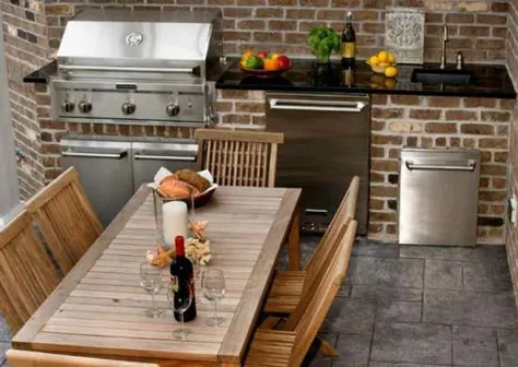 ایده هایی برای سرقت از 10 آشپزخانه شگفت انگیز در فضای باز طراحی کنید
