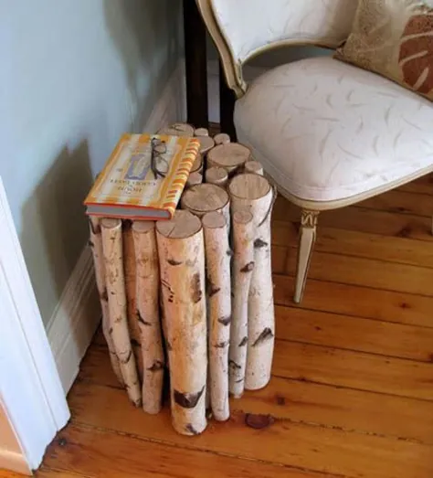 Logs مبلمان و لوازم تزئینی ، 16 ایده تزئین خانه DIY
