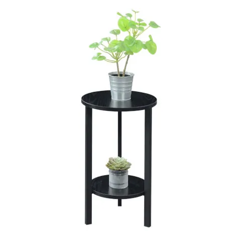 Convenience Concepts Graystone Black 24 Inch Plant Stand 111254blbl | بلاکور