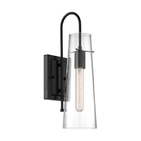 Nuvo Lighting Alondra Black One Light Wall Sconce 60/6879 | بلاکور