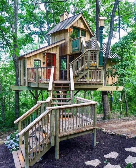 60 ایده برتر Treehouse - طرحهای عجایب چوبی