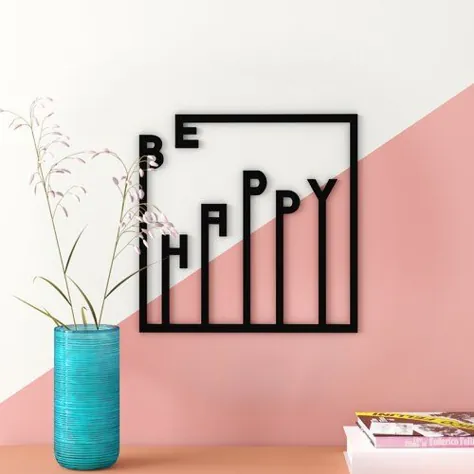 سری هنری Happy Metal Wall Décor هشتگ صفحه اصلی