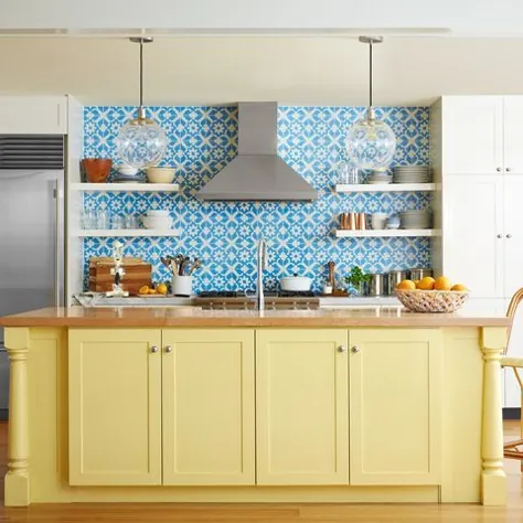 آشپزخانه خود را با یک پوشش رنگ تازه تغییر شکل دهید