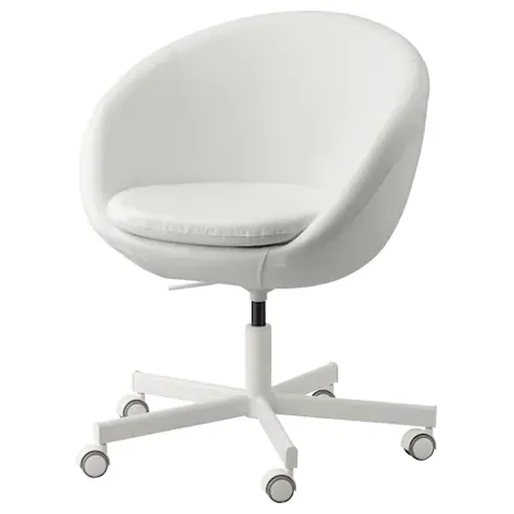 صندلی گردان LOBERGET / BLYSKÄR ، سفید - IKEA