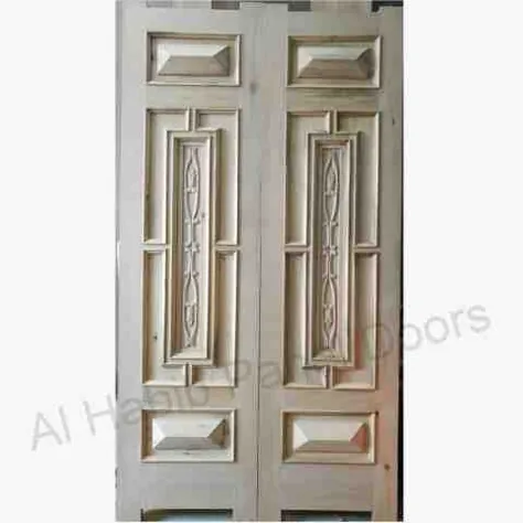درب اصلی چوبی Dayyar با حکاکی دستی Hpd579 - درهای اصلی - درب های پنلی آل حبیب