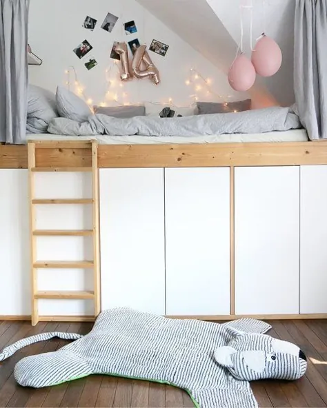 تخت اتاق زیر شیروانی رویایی DIY توسط _frida_