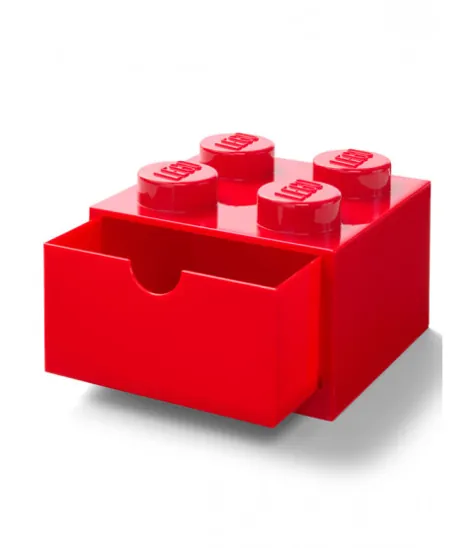 کشوی میز ذخیره سازی آجر لگو 4 - قرمز