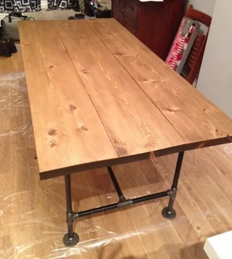 میز DIY لوله و چوب Pt 2 - فروشگاه ویترین
