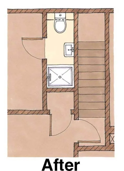 قرار دادن دوش در یک طبقه برای حمام کوچک - ساخت خانه عالی