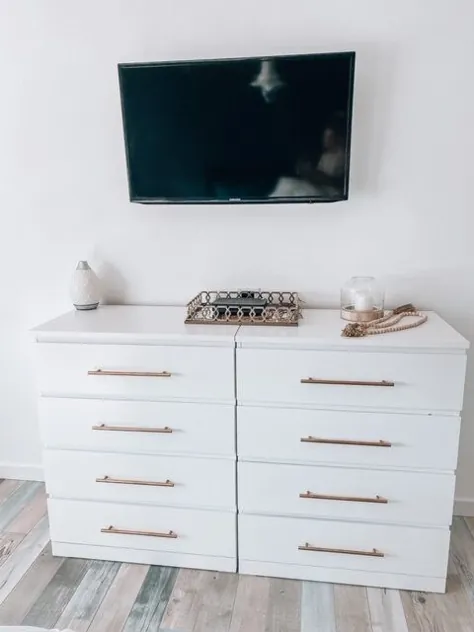 DIY MALM DRESSER: بالا بردن کمد درجه IKEA خود در 5 مرحله - توسط ASHELLE