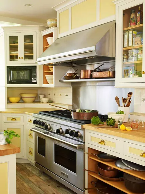 ایده های طراحی آشپزخانه زرد
