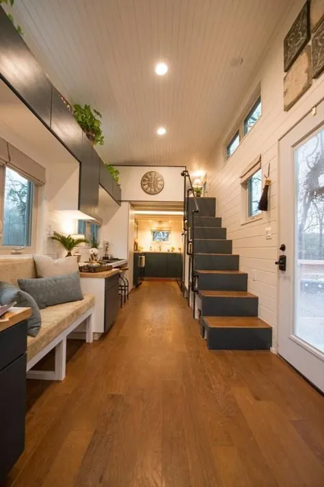 طراحی Mezzanine Tiny House: ایده های صرفه جویی در فضا!