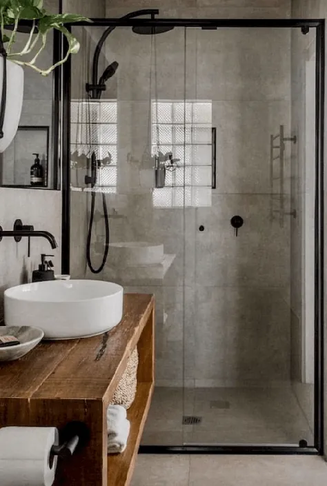 28 ایده حمام به سبک صنعتی و طراحی دکوراسیون - VivieHome