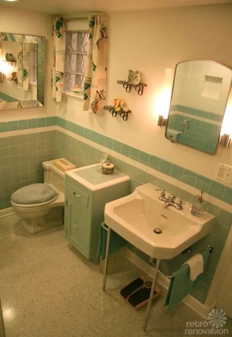 حمام کاشی آبی زرق و برق دار - سبک پرنعمت - از ابتدا!