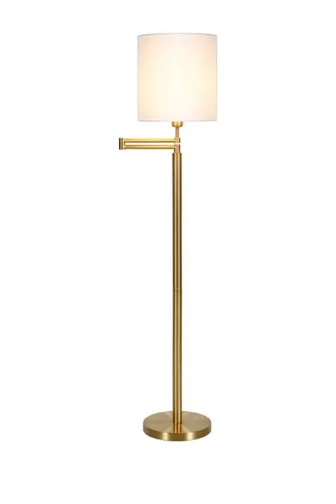 آدیسون و لین | Moby Drum Shade Swing Arm Brass Finish Floor Lamp | Nordstrom Rack