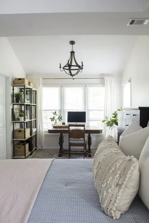 اتاق خواب مستقل و روشن مشتری نشان می دهد - اقامتگاه خود را دوست داشته باشید