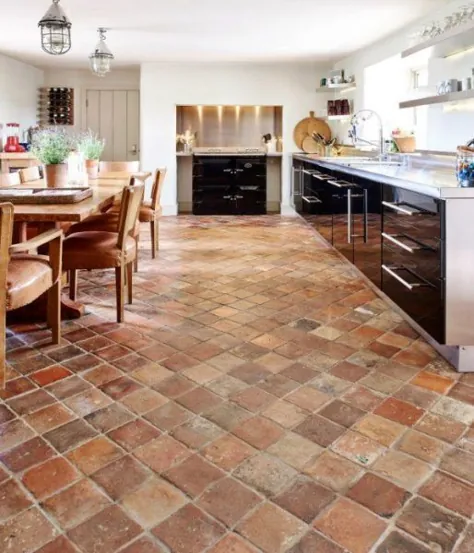 Outlet - Antique Terracotta Hexagon Reclaimed Finish Tiles |  صنعتگران Devizes