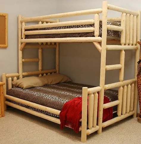 تخت تختخواب سفارشی منحصر به فرد پروژه های دوتایی چوبی دوقلو با تزئین چوب و سبک مینیمالیستی برای الهام بخشیدن به خانه شما