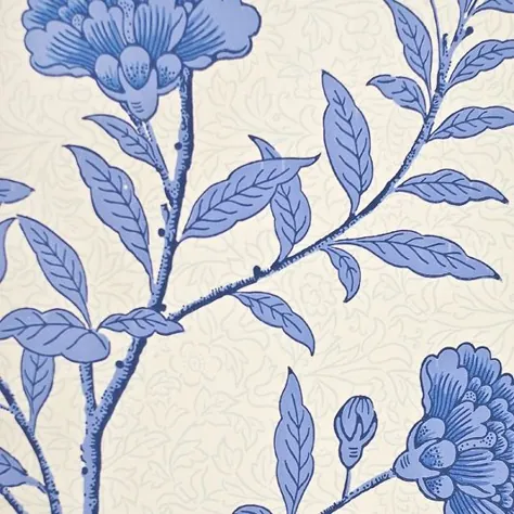 کاغذ دیواری گلدان گل صد تومانی چینی |  مجموعه سندرسون ریچموند هیل