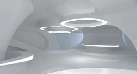 طراحی اتاق آینده علمی تخیلی 3d