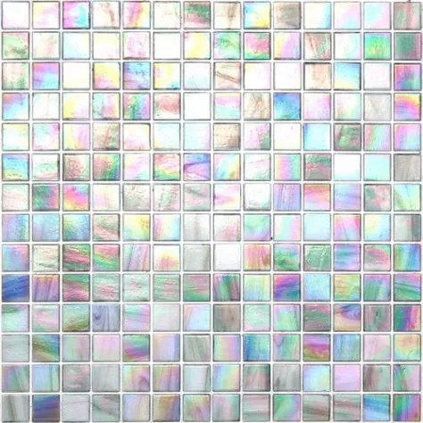 کاشی موزاییک شیشه ای رنگین کمانی خاکستری فیلمنامه Kaleidoscope