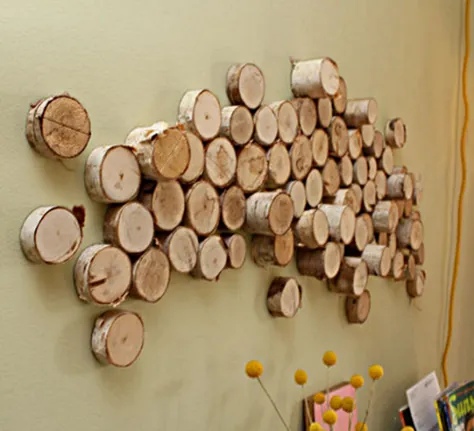 10 اریجینال Ideen zur Dekoration mit Holzscheiben