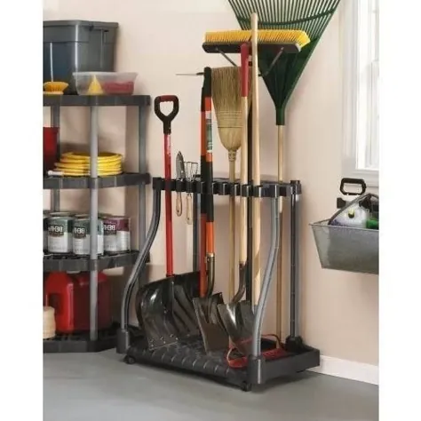 Garden Tool Rack Garage Storage Organizer قابل حمل فروش دارنده بیل جاروبرقی برای فروش آنلاین |  eBay
