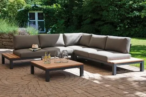 SONNENPARTNER Equila Sitzgruppe Teak 5 Pers | Gartenmoebel.de