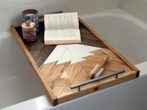 چگونه یک سینی حمام چوبی درست کنیم که به عنوان یک اثر هنری نیز خدمت کند