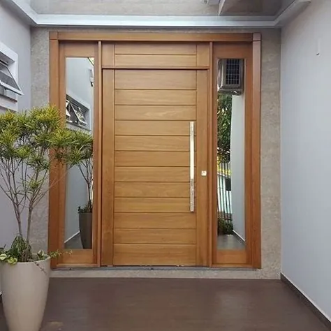 40+ طرح درب جلوی چوبی برای خانه شما