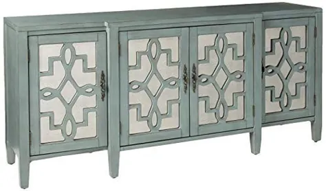 مبلمان Stein World 4 Door Mirrored Credenza، Sage Grey