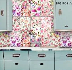 کاشی DIY و کاشی Backsplash را بچسبانید