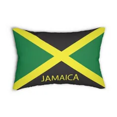 بالش کمری پلی استر پرچم جامائیکا |  اتسی