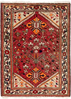 قرمز 4 '5 * 6' 4 فرش ایرانی همدان