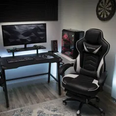 صندلی بازی و کامپیوتر صندلی Respawn از نوع تودوزی - رنگ: چرم مصنوعی - سفید
