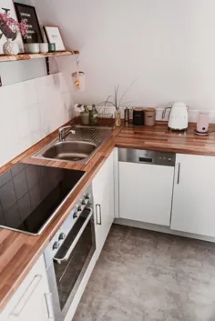 Kleine Küche neu gestalten - رزگلد و سنگ مرمر