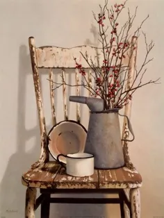 قابلمه آبیاری روی صندلی چاپ هنر توسط سیسیل بیرد |  Art.com